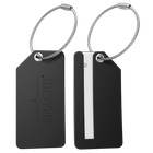 Shacke 4pack Small Luggage Tags - Fully Bendable Rubber Tags - Privacy Cover