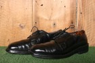 Vintage Allen Edmonds  leeds  Black Leather Derby Shoes Sz  9d