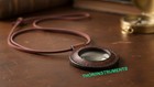 Nautical Magnifying Lens With Leather Holder Rimmed Brown