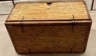 Singer Sewing Machine Folding Oak Puzzle Box   Machine Attachments 1889