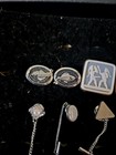 Vintage Estate Cufflinks  Tie Pin Lot Of 15 Pieces Signed Sarah Cov   Dante