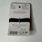 Scunci Black Hair Elastics Tortoise Flower Accent 3 Pack New