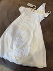 Nwt Feltman Brothers Sz Newborn White Christening Gown With Bonnet   Slip