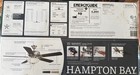 Hampton Bay Rothley Ii 52 In  Indoor Led Nickel  Ceiling Fan With Light Kit