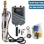 3  Solar Pump Submersible Pump Bore Dc 48v 500w Deep Well Pump   Mppt Controller