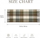 Women   s Plaid Scarf  Soft Warm Winter Shawl Wrap  Large Blanket Scarf With Tasse