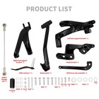 Forward Controls Pegs Levers Linkages Black For Harley Softail Fxbb Fxlr 2018-25
