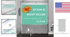 72x72 Inch Clear Plastic Shower Curtain Liner     Lightweight   Water-repellent