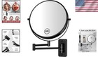 Elegant 9-inch Dual-sided Wall-mounted Magnifying Mirror  1x 10x For Grooming