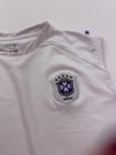Brazil Shirt Mens Xl White Soccer Football Nike Sphere Dry Sleeveless Cbf Vtg