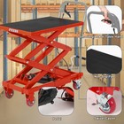 Hydraulic Lift Table Cart 330lbs Double Scissor Lift Table  50 platform Non   slip