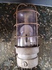 Vintage Appleton Form 200 Industrial Cage Light Lamp Untested Crouse Globe