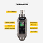 Uhf Wireless Microphone System Xlr Transmitter Receiver Rechargeable Mic Adapter