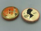 Vintage Three Flowers   Armand Face Powder Tin Advertising Compact Make Up