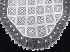 Oval 72x126   White 100  Cotton Handmade Crochet Lace Tablecloths Vintage Style
