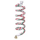 Bird Hanging Parrot Climbing Toy Bird Rope Perch Rainbow Color Swing Toy