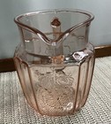 Vintage Anchor Hocking Mayfair Pink 37 Oz Pitcher - Made In Usa
