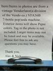 Vintage Vendorlator Bottle Retreival Door Assembly From Vfa56b See All Pics 