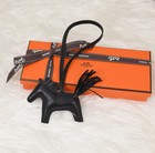 Bnib Authentic Hermes Rodeo Charm So Black Noir Pm Small Birkin Bag Kelly Horse