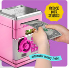 Piggy Bank For Kids - Electronic Money Saving Box W code- Atm Safe - Toy Coin Ba
