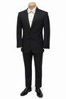 Boys Jean Yves Twilight Black Tuxedo With Pants Grosgrain Satin Lapels Size 14