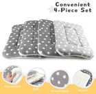4-pack Rabbit Bed  Washable Bunny Mat  Fleece Guinea Pig Bedding  Soft Flannel S