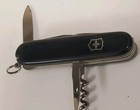Victorinox Swiss Army Knife  Black Handle  10 Function  Light Wear
