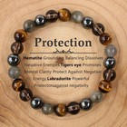8mm Mixed Natural Gemstone Stretch Beaded Bracelet   Handmade Jewelry Gift
