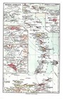 1895 Antique Lithograph Plate Print Meyers Old Map West Indies Caribbean Islands