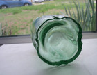 Stunning Super Fancy Pickle Bottle Lots Of Small Bubbles   Crude Lip -  1870 s