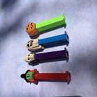 Lot Of 4 Vintage Halloween Pez Dispensers Pumpkin Skull Witch Ghost