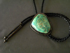 Native American Navajo Green Turquoise Sterling Silver Bolo Tie C-31  3  103g 