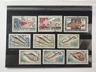 Postage Stamps Republic Congo Fauna Vintage Set Of 9 Brazzaville Eec 1961 Mh
