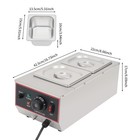 3l Commercial Electric Chocolate Tempering Machine Melter Maker W  2 Melting Pot