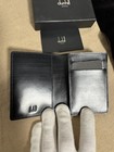 Dunhill London Card  Holder  Wallet Black Leather Made In France Boxed