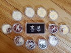 2010 Vancouver Canada - Olympics Set Of 13 Silver Proof Coins And Wafer