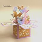 A06-pop Up Butterfly Box Greeting Card birthday mother s valentine s Day  More