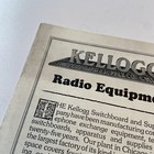 Vintage 1923 Kellogg Radio Equipment Catalog Chicago Il Tube Ham Switchboard  j