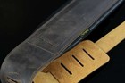 Iconic 3 25  Wide Dual Padded Leather Lightly Distressed Brown Guitar Bass Strap