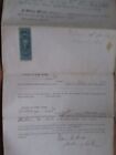 Rare Orig  1868 Antique Civil War Period Indenture Deed  Document  Leon  Ny