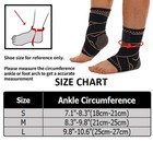 Copper Ankle Support Brace Compression Sleeve Fasciitis Foot Socks Pain Relief 