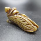 Chinese Ancient Design Asian Hand Carved Feng Shui Cicada Statue Pendant 1 5 
