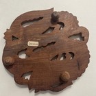 Hand Carved Antique Wood Fish 3 Legged Trivet Circa 1920-30 Vintage India