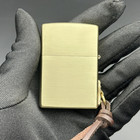 Woman Lighter Zippo Brushed Brass Lighter     Welded Emblem With Keychain Attachme