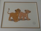 Original Walt Disney The Lion King Le 5000 Serigraph Sericel Cel Cell Cute    