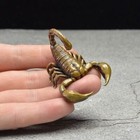 Figurine Tabletop Brass Scorpion Animal Statue Small Sculpture Home Decor Gifts