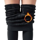 Womens Winter Warm High Waist Fleece Lined Leggings Thermal Full Length Pants Us