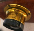 W Watson Sons Holostigmat 7 3 4  F6 5 Convertible Brass Lens Whole Plate W board