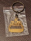 Four Queens Casino Las Vegas Souvenir Key Chain Fob Bronze Vintage Unused