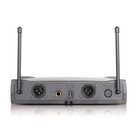 Dual Channel Cordless Vocal Microphone System With Shure Wireless Ut24 Sm58 Type